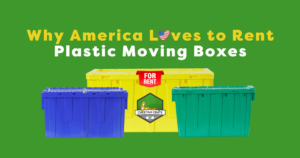 Plastic moving boxes